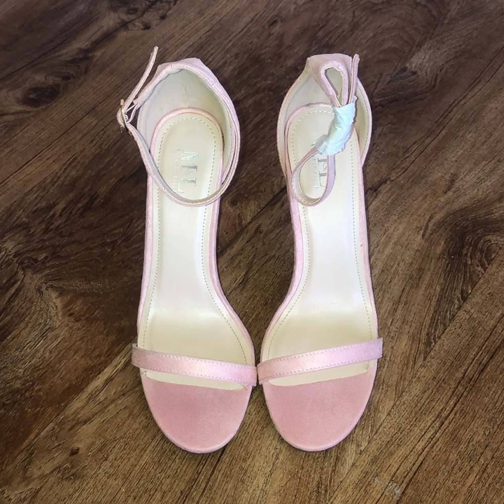 Blush Suede Heel